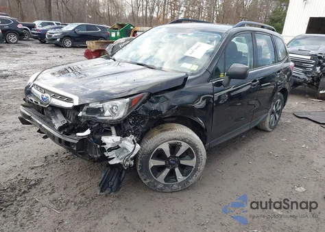 2017 Subaru Forester 2.5I from USA, damaged, VIN JF2SJABC0HH501102